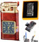 Winddichtes Feuerzeug, Vintage-Uhr, Lünette, Jet-Flammen-Taschenlampe, cooles, einzigartiges winddichtes Vintage-Feuerzeug, nachfüllbare Butan-Feuerzeuge, nachfüllbares Taschenlampen-Feuerzeug mit
