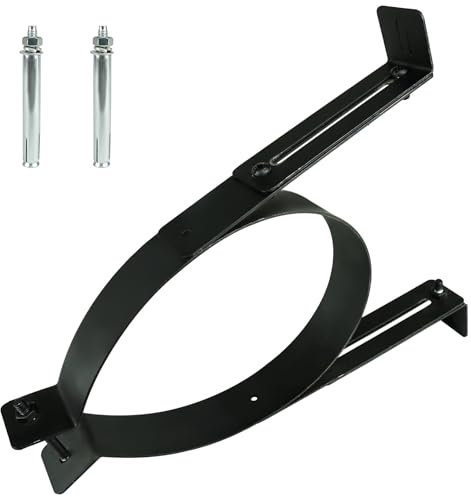 Kaminrohrhalter Edelstahl Haltbare Befestigung Ofenrohr Aufhänger Tragbare Rauchauskleidung 150mm Durchmesser Schwarz