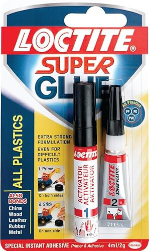 Super Glue Sticks All Plastics 2G Tubes for Rapid Bonding Pack Qty 1