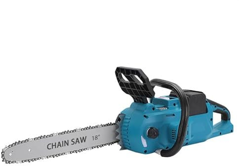 Akku Kettensäge für Makita 18V Batterie, 18 zoll Bürstenloser Motor Kettensäge, Elektro-Kettensäge mit Automatische Kettenspannung & Kettenschmierung, 46 cm Schnittläng
