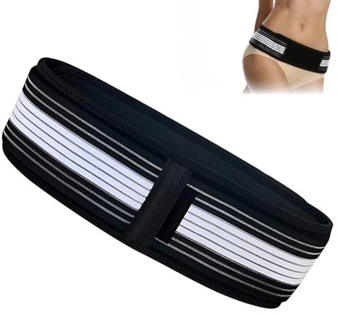 banjiabb Ceinture abdominale, ceinture sciatique, bandage de hanche, ceinture pour maux de dos, pour les douleurs au niveau du bassin, de la taille, du dos, de la hanche (140 cm)