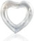 Schwimmring für Erwachsene,Weiß Liebe Schwimmreifen Aufblasbar Wasserspielring-90cm,Dicke PVC Pool Aufblasbar Schwimmen Ring für Frauen Mädchen Sommer Schwimmbad Wasser Outdoor Spielzeug Party Zubehör