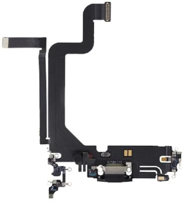 Eutoping Ladebuchse Board für Apple iPhone 14 Pro Max Schwarz Connector Charger Board Flex Kabel Montage Ersatz