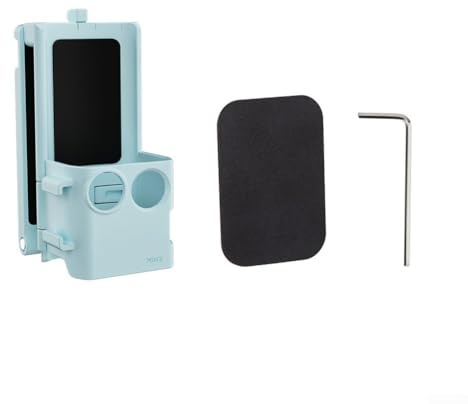 Vilgftyiet Magnetische Halterung für Osmo Pocket 3 Fotografie-Zubehör, Kaltschuh-Halterung, 1/4-Zoll-Adapter, faltbar, multifunktional, mit mehreren Erweiterungsschnittstellen (blau)