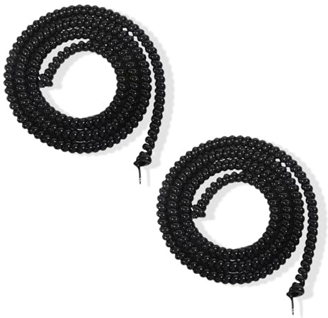 fKiZanthene Spiral Cable Protector Wrap 2 Pack Black Cable Tidy Sleeve for Bike Scooter E-Bike Wire Management and Brake Line Protection Durable Anti-Aging Cable Cover Tube