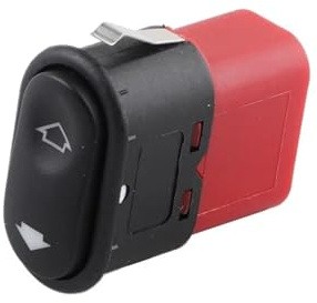 Interruptor de ventana de coche Interruptor de elevalunas eléctrico para Ford Fiesta, para Escort, Contour, Transit, para Mercury Cougar(1pcs red)