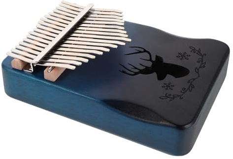 Baluue Holzblasinstrument Kalimba mit Tasten Tragbares Fingerklavier als Mini-daumenklavier für Junge Mädchen und Erwachsene Musikzubehör für Anfänger