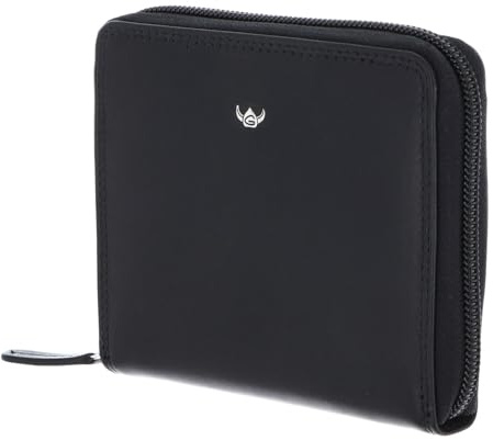 Golden Head Leder Geldbörse Polo RFID Protect RV-Damenbörse 2826 Schwarz
