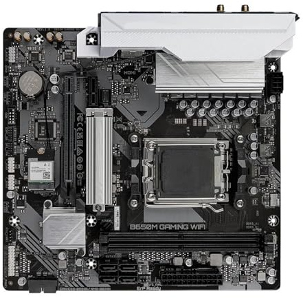 Carte mère Fit for GIGABYTE B650M Gaming Plus WiFi AM5 LGA 1718 AMD B650 M-ATX, DDR5, PCIe 4.0 M.2, USB 3. Gen 1 Type-C