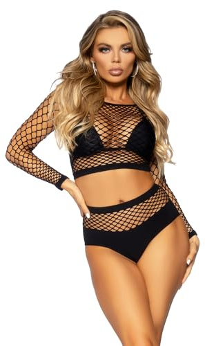 Very Sexy Lingerie Net top & high waisted bottom