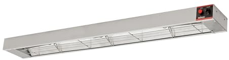 Winco Food Heat Lamp Strip Heater with Undermount Brackets, 1100W, 48