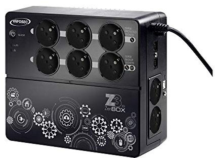 Onduleur Z3 ZenBox EX 1000 VA, 4 prises secourues, 4 prises protégées