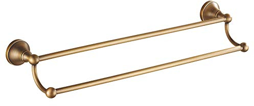 GLYYR Handtuchhalter Mehrschichtige Kreative Antike Traditionelle Messing Bad Doppel Wand Befestigter