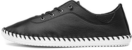 Lunar St Ives Leather Plimsoll