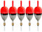 THKFISH Posen Angeln Schwimmer Angelposen Set Slip Bobber für Crappie Balsa Bobbers für Panfish, Walleye, Salmon 5 Stück Floatage 10g