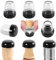 RCHYFEED 14-20 mm Embouts pour Pieds de Chaise avec Fond en Téflon, 24 pcs Protection Pied de Chaise Rond Silicone Couvre-Jambes de Meuble, Patins en Téflon 1 pour Résistants Rayures et Élastique