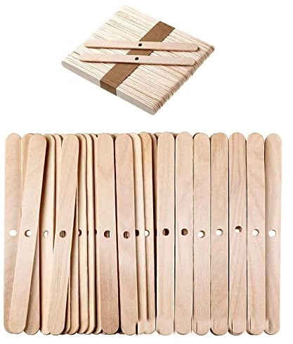 Dochthalter aus Holz,Kerzendocht-Zentriervorrichtung,Dochthalter,Zum Basteln und Kerzenmachen 100 Stück Tokaneit