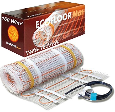 ESTEXO Fenix Ecofloor Fussbodenheizung 1,5 m² elektrisch 160 Watt/m² Heizmatte Heizung Bodenheizung