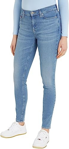 Tommy Jeans Damen Jeans Nora Skinny Fit, Blau (Denim Light), 29W / 30L