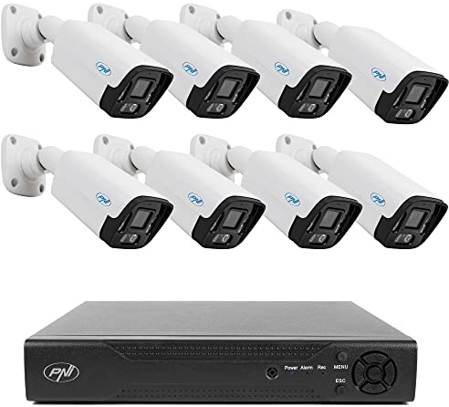 Videoüberwachungspaket NVR PNI House IP716 und 8 Kameras PNI IP125, 5MP