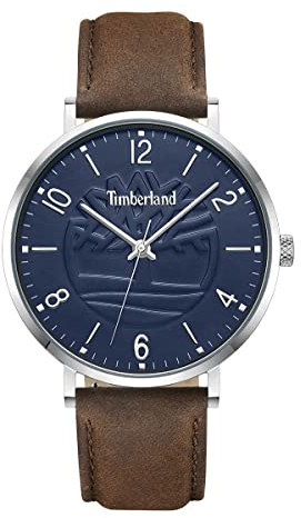 Timberland Ripton Herren Armbanduhr mit einem Band aus Edelstahl und Leder, Farbe: Braun, Durchmesser der Uhr: 42mm, TDWGA0010901