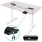 Duronic TM61 WE Schreibtisch | Höhenverstellbares Tischgestell bis 120 cm | elektrisches Tischbein mit 2 Motoren | Bedienteil mit 3 Speicherplätzen | Sitz-Steh-Schreibtisch für Home-Office und Büro