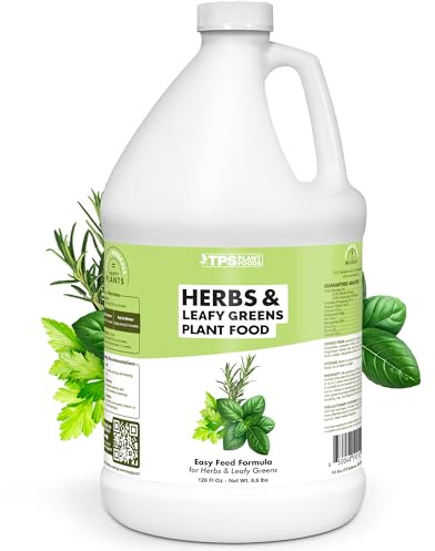 Herb Plant Food – Liquid Fertilizer for All Edible Herbs, Supports Faster Growth, Lush Leaves & Better Flavor, 1 Gallon