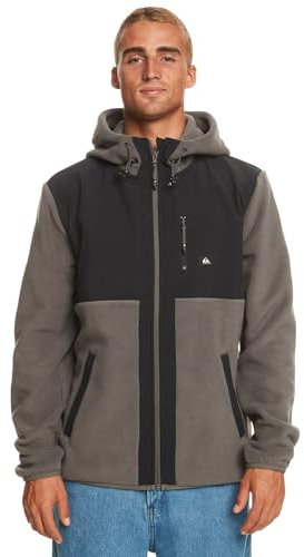 Quiksilver Herren Fz Polar Hood Pullover & Strickjacken, Grey melé, M