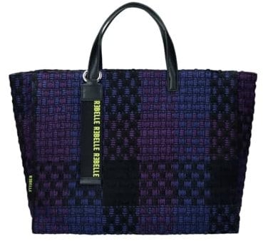 REBELLE Borsa a spalla Ashanti Checked Wire Violet
