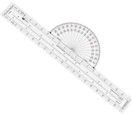 perfk Plotter Aviation Slide Ruler Air Navigation Dual Side Durable Charts Genaues Flugpiloten-Gadget für Navigationszwecke, CFP1