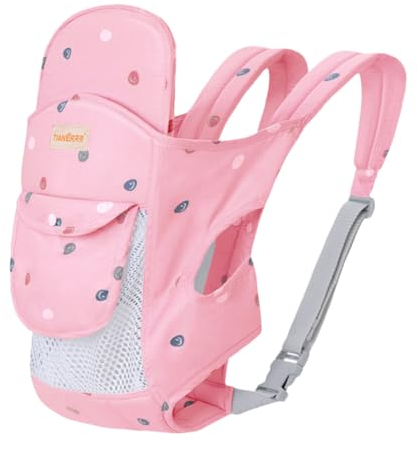 Abaodam Babytrage für Neugeborene und Kleinkinder Tragbar Netzstoff 3 Tragemodi