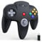 miadore Controller wireless USB N64, 2.4G USB Gamepad Joystick per PC Windows, MAC, Raspberry pi e Switch (nero)