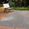 In & Outdoor Teppich Wetterfest Wohnzimmer Balkon Küchenteppich Terrassenteppich Flachgewebe Sisaloptik Meliert Einfarbig grau 240x340 cm