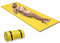 HOMASIS Materassino Galleggiante Mare, Tappetino Galleggiante per Acqua in Schiuma XPE, Materassino Piscina Avvolgibile con Design Cuscino, Fino a 70/100 kg (Giallo, 210 x 66)