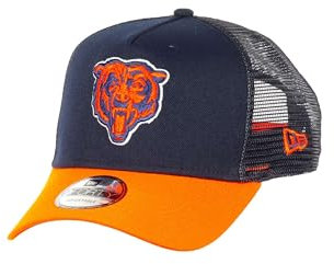 New Era Chicago Bears NFL Two Tone Blau Orange Verstellbare 9Forty A-Frame Trucker Cap - One-Size