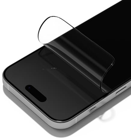 RhinoShield Impact Screen Pro Transparent Bildschirmschutz kompatibel mit [iPhone 15 Pro Max] | Überlegener Aufprallschutz, kratzfest, mit Blaulichtfilter, inkl. Ausrichtungsrahmen