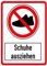 Aufkleber Schuhe ausziehen, 16 x 24 cm, mit Piktogramm, wetterfest, weißer Hintergrund, schwarze Schrift TC-072