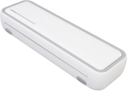 Hyuduo Imprimante Thermique sans Encre A4, Imprimante Portable BT 203dpi avec 5,2 M 210x30x12mm Rouleau de Papier, pour Imprimante Texte Photo, Utilisation Web