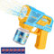 Seifenblasenpistole, Seifenblasenmaschine Kinder, LED Licht Blasen Elektrisch, Mit 100 ML Tank Blau-Gelb Automatische Bubble Maker, Blasenspielzeug Geschenk für Kinder Geburtstag Party (Blau-Gelb)