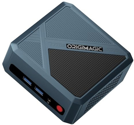 origimagic N1 Mini PC - AMD Ryzen 7 5700U Mini Desktop PC, 8Core/16Threads, Up to 4.3GHz, 32GB DDR4/ 1TB M.2 PCIe 4.0 SSD/2.5G LAN/WiFi 6E/HDMI 2.0/USB4/BT5.2