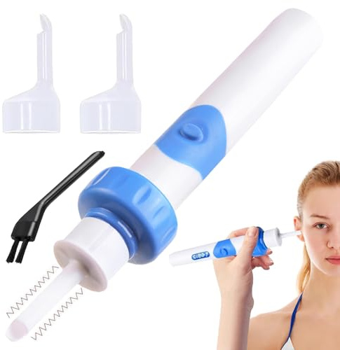 Ohrenschmalz Entfernungsset, Oroclear Ohrenschmalz Sauger, Elektrisch Ohrenschmalz Reiniger, Sicheres Weiches Ear Cleaner Mit 2 Waschbaren Ersatzköpfen, Wiederaufladbar Earwax Remover