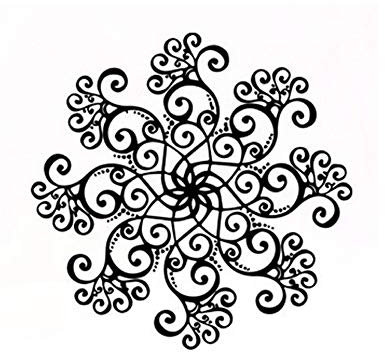 Lichi Wandtattoo indischer Buddhismus Mandala Blume Wandaufkleber für Yoga Studio Medikamente Raumdekoration