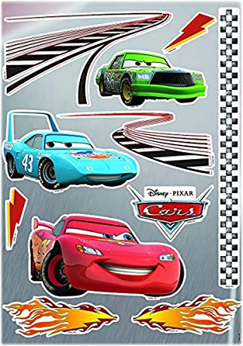 Komar Wandtattoo von Disney 50 x 70 cm Auto, Rennwagen, Lightning Mcqueen, Kinderzimmer 14050h Bunt