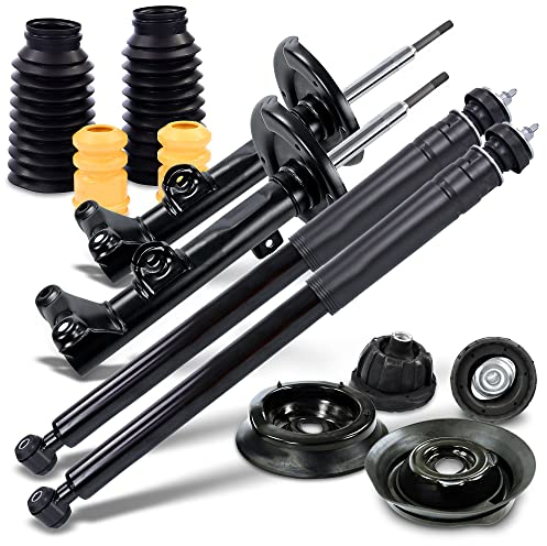 BESTPRICE 4x Gasdruck Stoßdämpfer Vorne und Hinten Federbein inkl. Domlager & Staubschutzsatz, Kompatibel mit MERCEDES-BENZ C-Klasse (W203), C-Klasse Coupe (CL203), C-Klasse T-Model (S203)