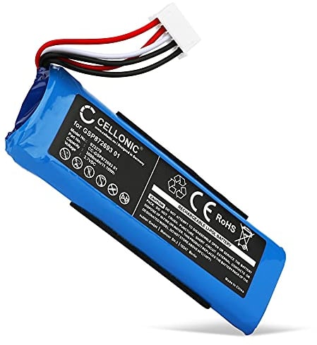 CELLONIC, Batteria per Altoparlante Compatibile con JBL Flip 4, Flip 4 Special Edition (3000mAh, 3.7V) Batteria di Ricambio GSP872693 01