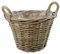 Pflanzkorb, Pflanzgefäß Rattan, mittel, rund ca. Ø 35 x 25 cm