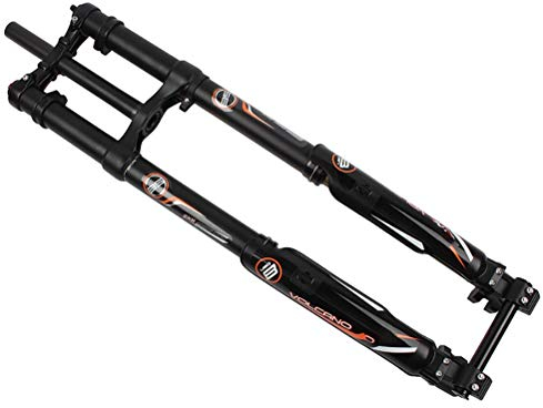 Mountainbike Fahrradgabel 26 27.5 Inch Ultraleicht Schulterkontrolle Aluminum Alloy Air Suspension MTB Gabel Fahrrad Scheibenbremse Federweg: 203 mm