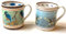 Barn Owl & Kingfisher | Set 2 Fine Bone China Mugs by Wildlife Artist Robert E Fuller