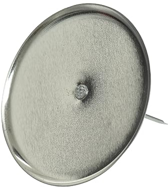Kerzenhalter 8cm x 4 Stück Metall zum Stecken Adventskranz Adventskerzenhalter Silber