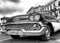 OLDTIMER Fototapete VLIES-300x223 cm (1585A)-Havanna Cuba Retro Vintage Auto Schwarz Weiß Wandtapete-Inkl. Kleister-Vliestapete Bild Dekoration Wand-Dekor Moderne Motiv-Tapete Panorama Poster XXL
